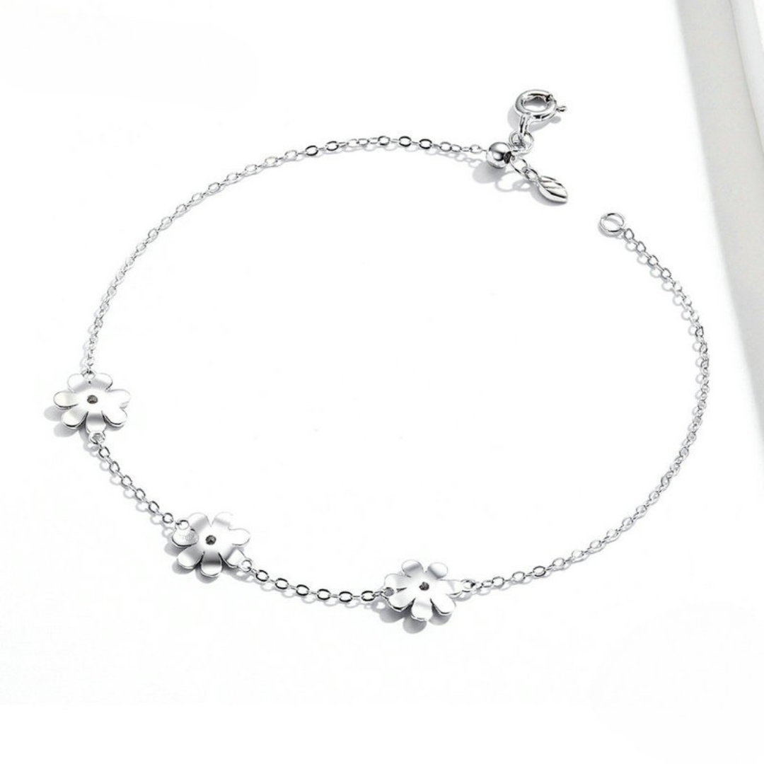 Pulseira Margaridas Prata 925