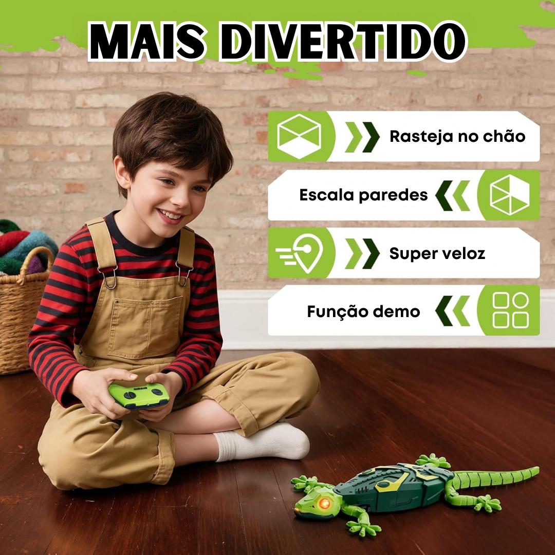 Lagartix – Lagarto de Controle Remoto que Escala Paredes