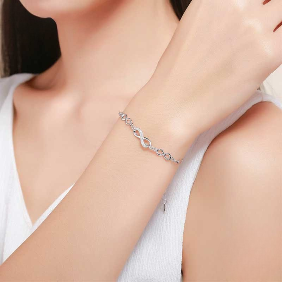 Pulseira Infinito de Amor Prata 925