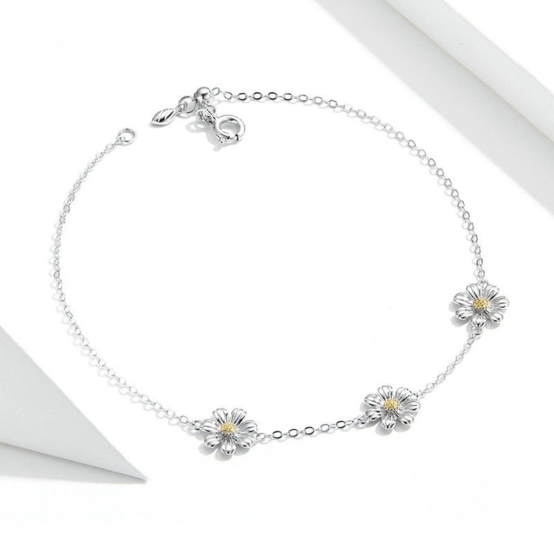 Pulseira Margaridas Prata 925