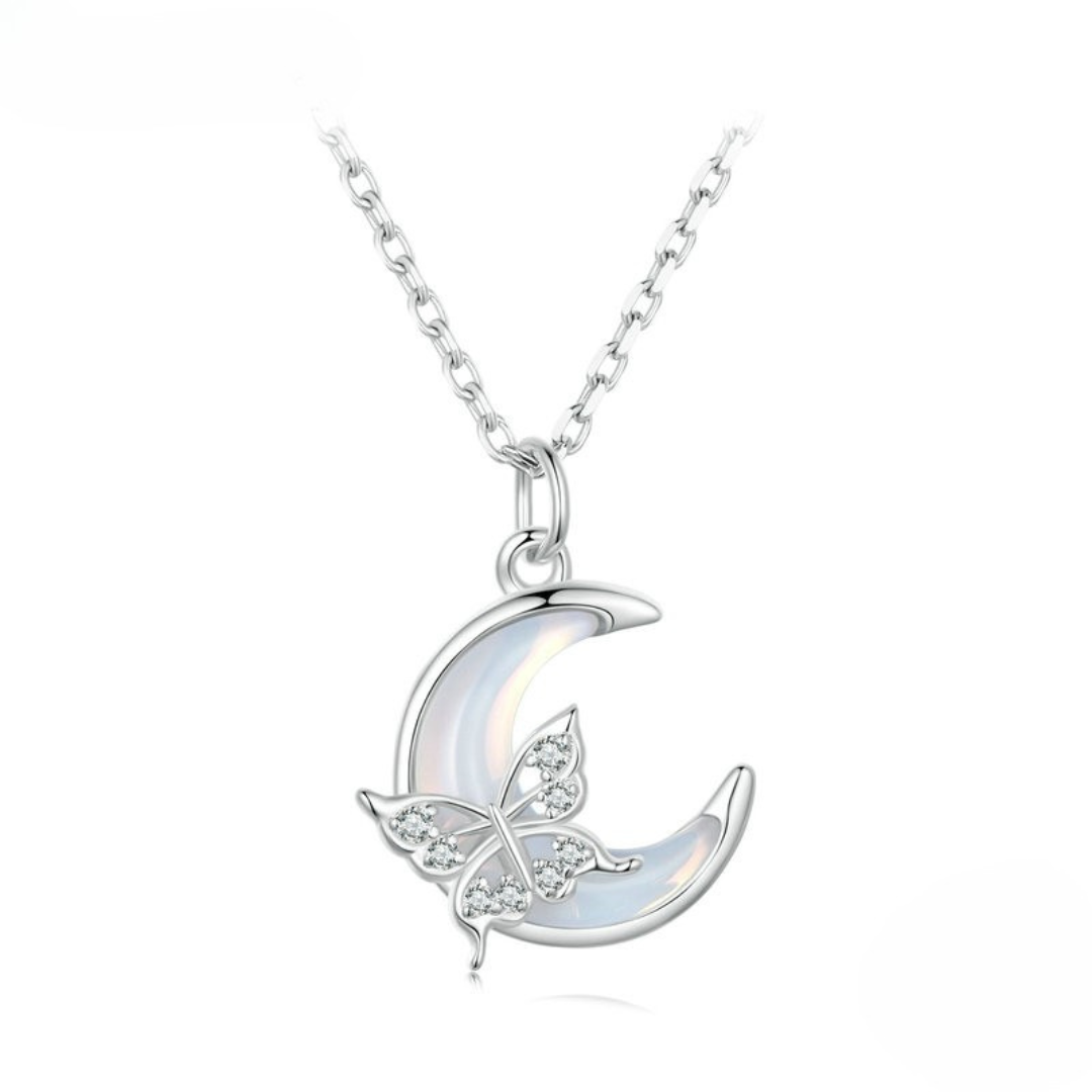 Colar Borboleta Lunar Prata 925