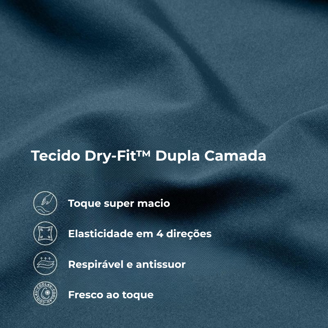 Shorts Modelador Dry-Fit Dupla Camada - Compre 1 Leve 2