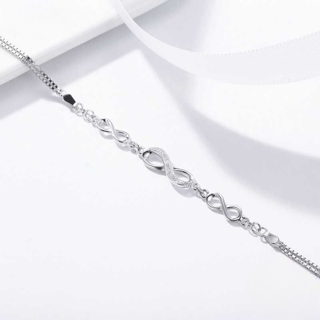 Pulseira Infinito de Amor Prata 925