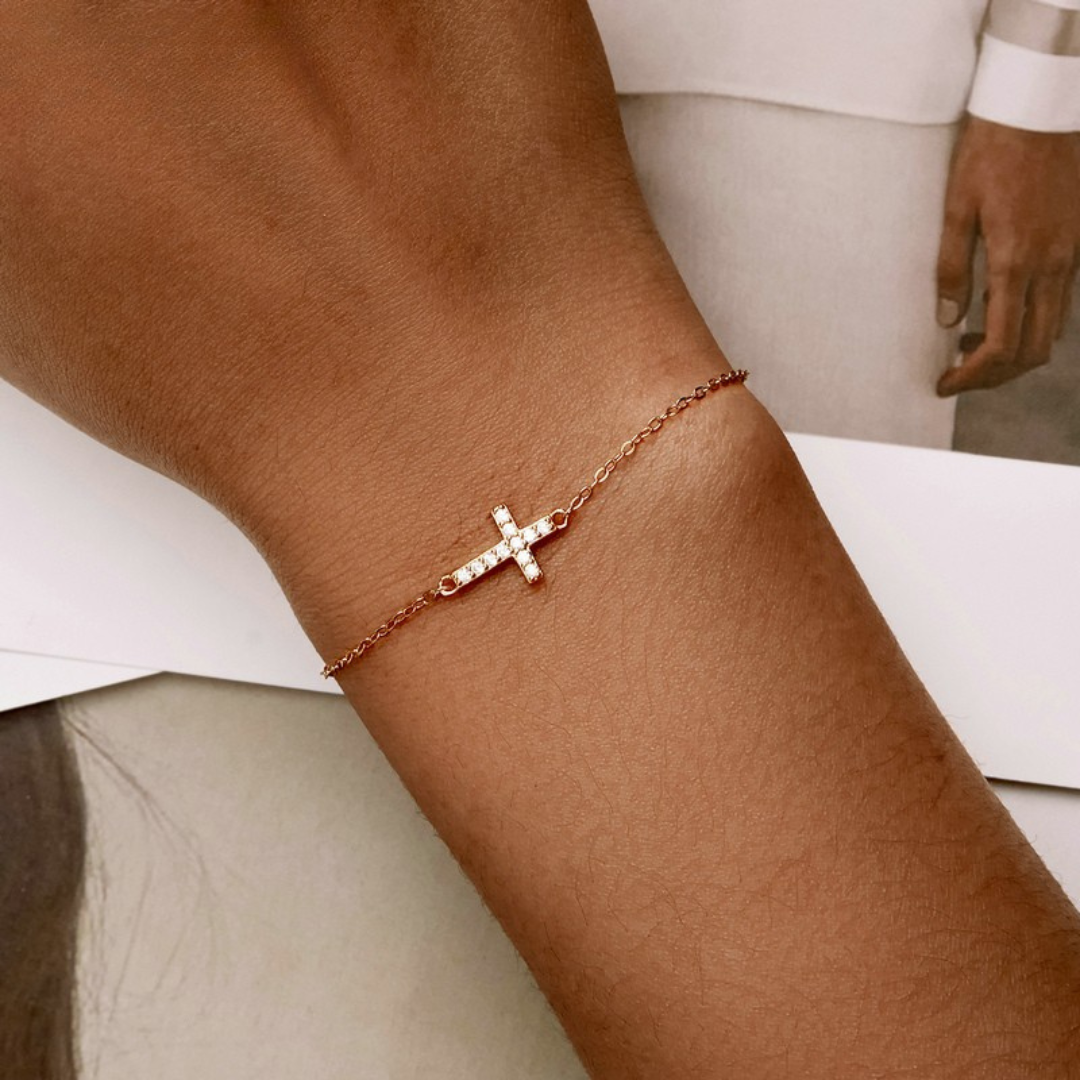 Pulseira Cruz Prata 925