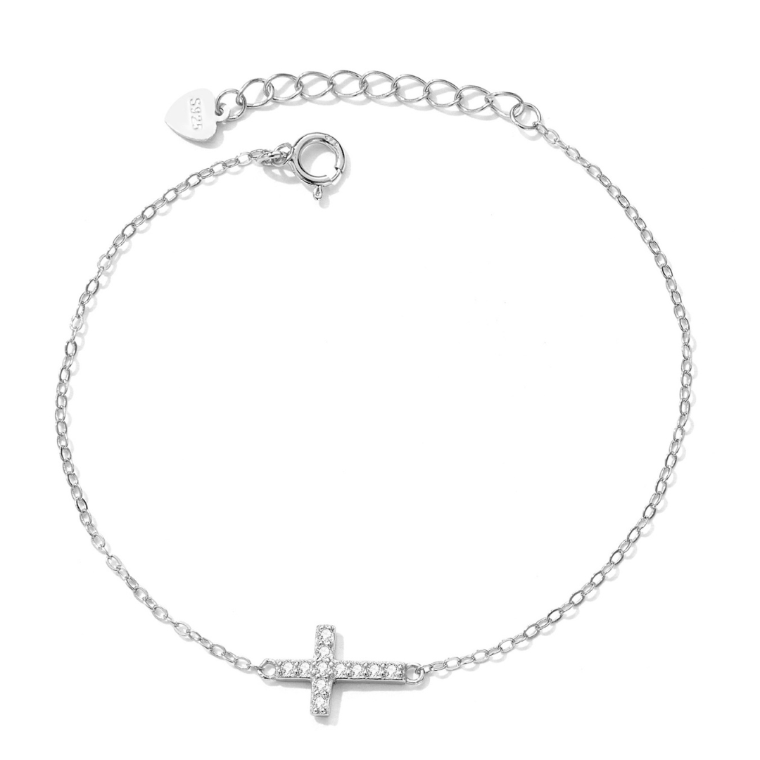 Pulseira Cruz Prata 925