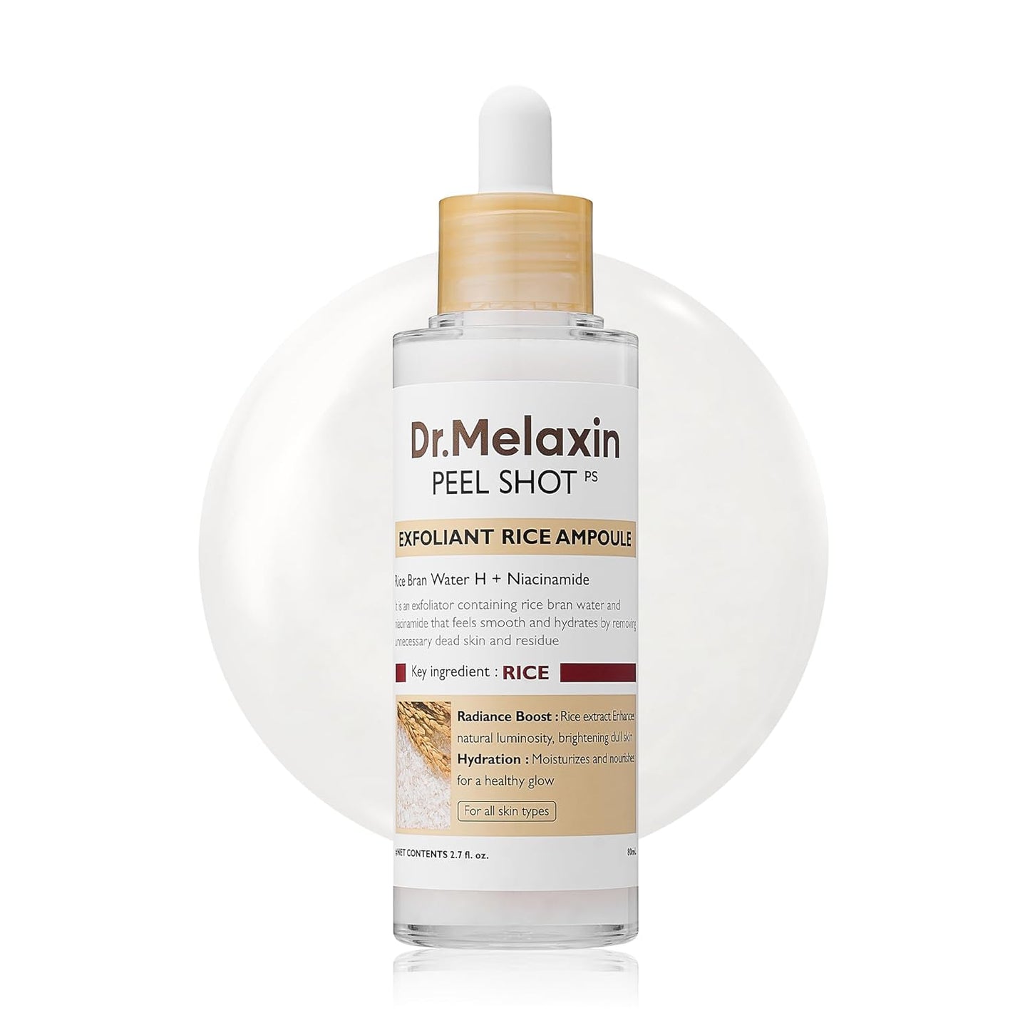 Dr. Melaxin™ Peel Shot – Esfoliante de Arroz (80ml)