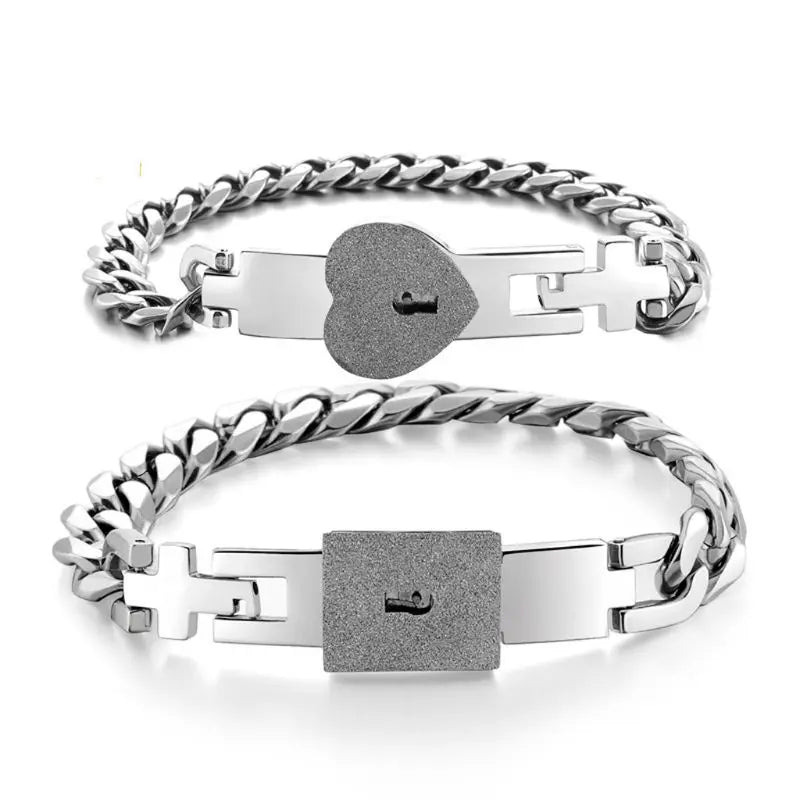 Conjunto Pulseira "Chave do Coração"