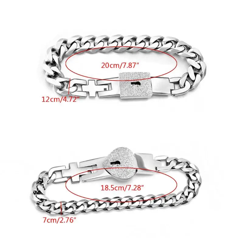 Conjunto Pulseira "Chave do Coração"