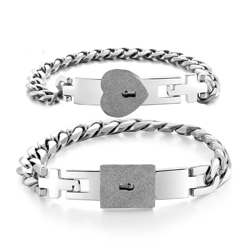 Conjunto Pulseira "Chave do Coração"