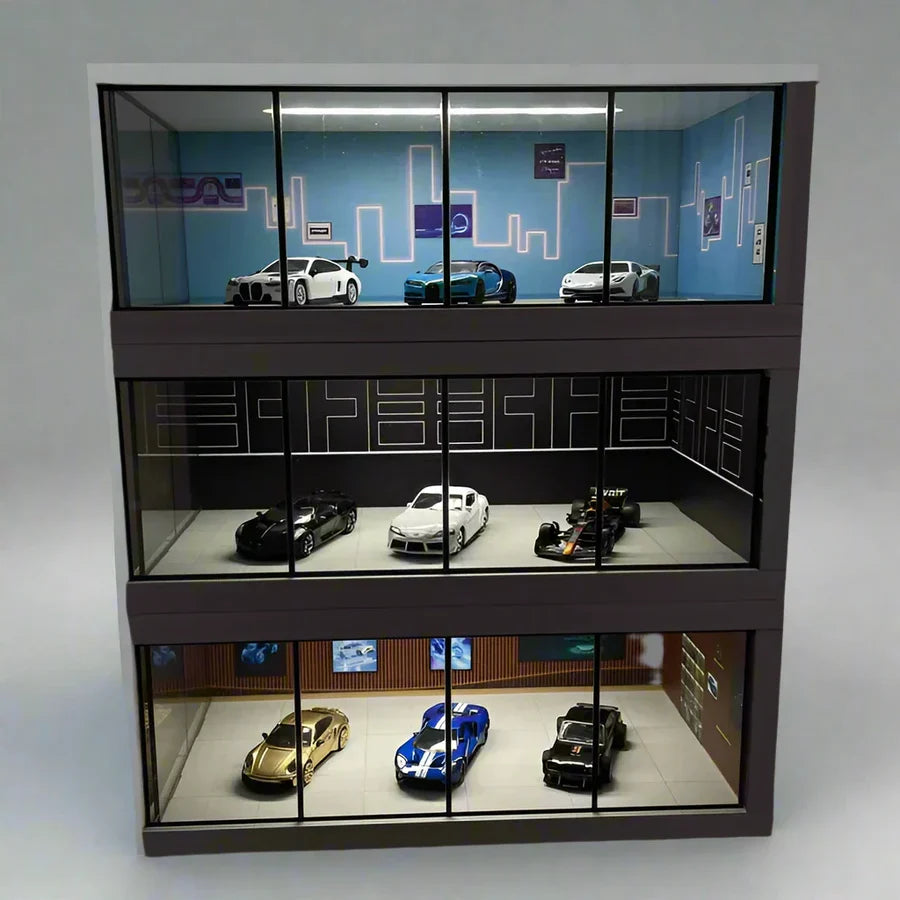 GarageBox™ Expositor com LED para Hot Wheels & Diecast