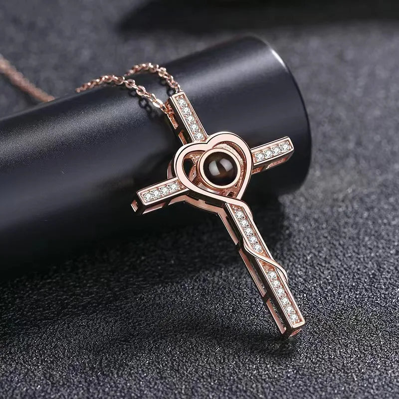 Colar Cruz do Amor | Personalizado com Foto