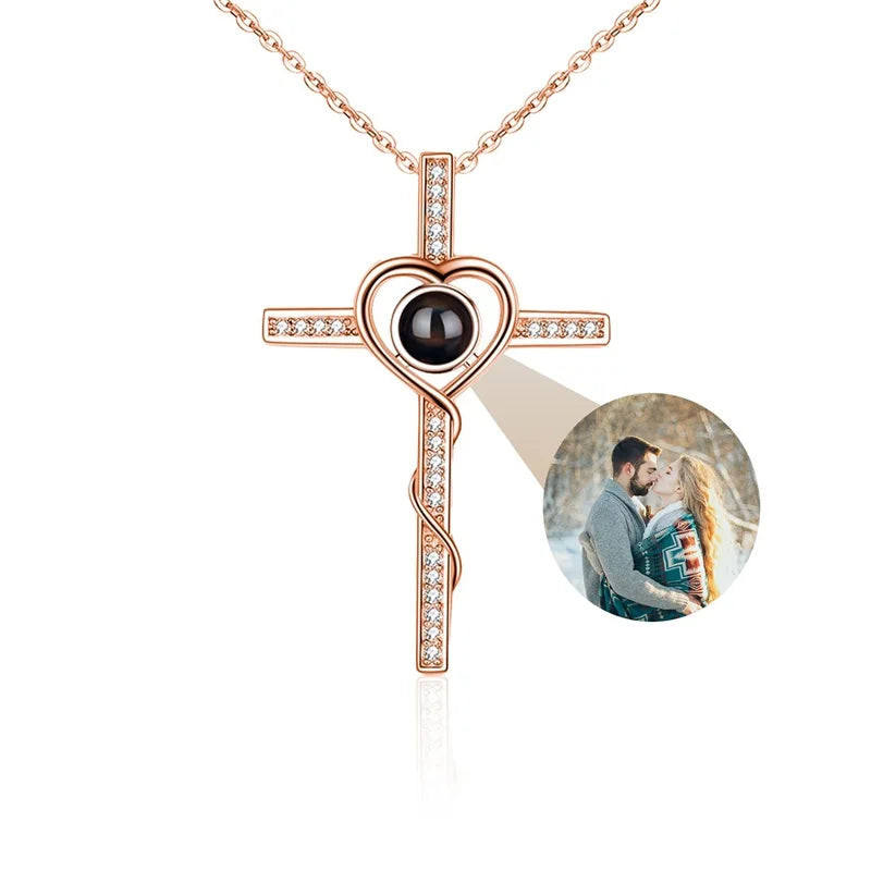 Colar Cruz do Amor | Personalizado com Foto