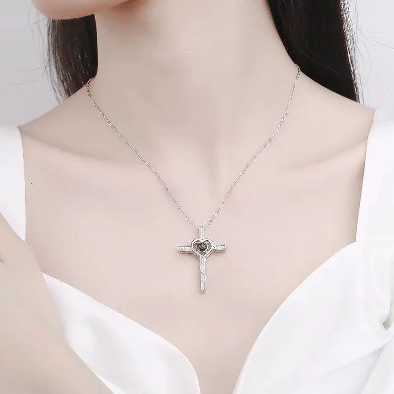 Colar Cruz do Amor | Personalizado com Foto