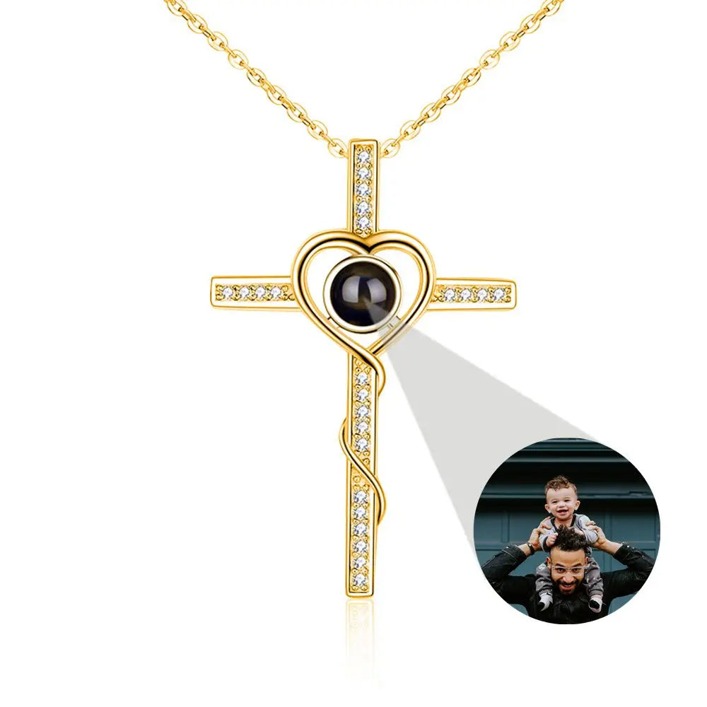 Colar Cruz do Amor | Personalizado com Foto