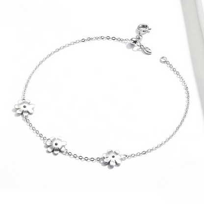 Pulseira Margaridas Prata 925
