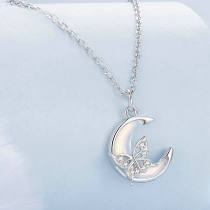 Colar Borboleta Lunar Prata 925