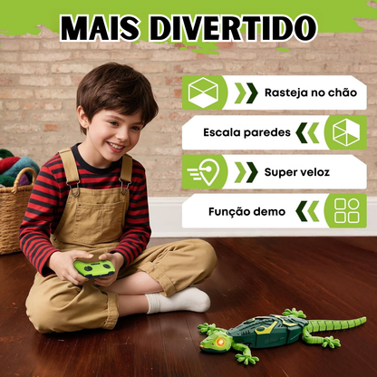 Lagartix – Lagarto de Controle Remoto que Escala Paredes
