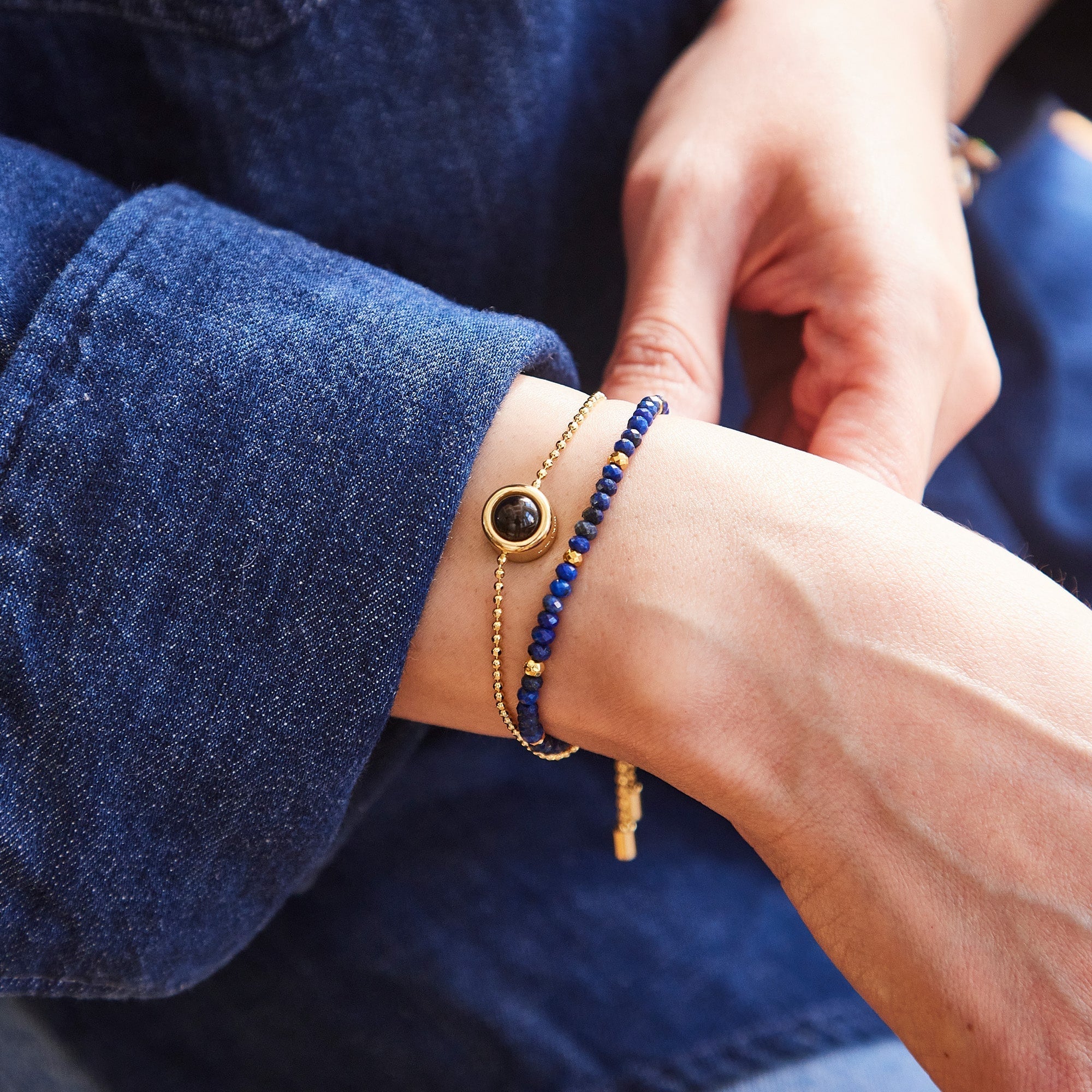 Pulseira Personalizada com Foto 2 em 1 - Amuleto de Crystal™