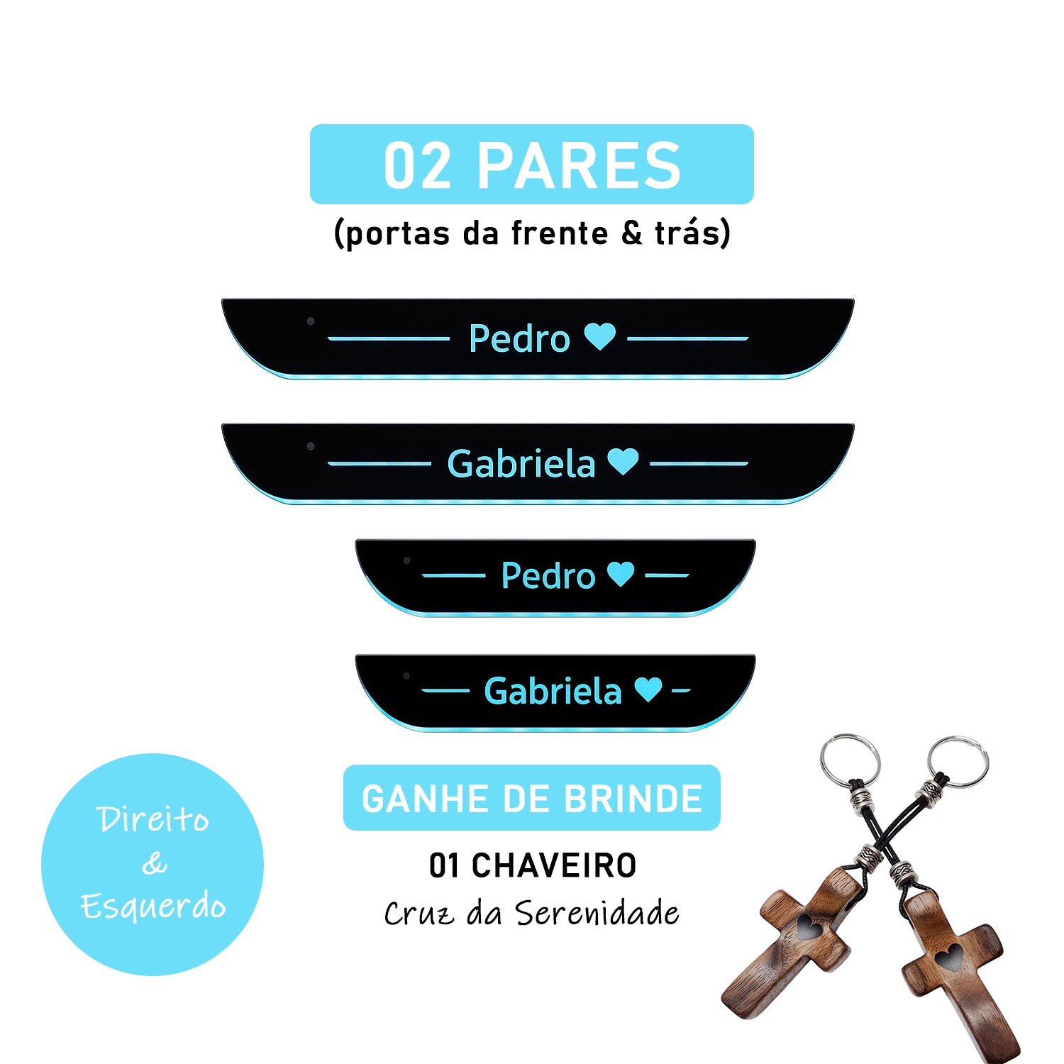 PortaLux® – Soleira com LED Personalizada