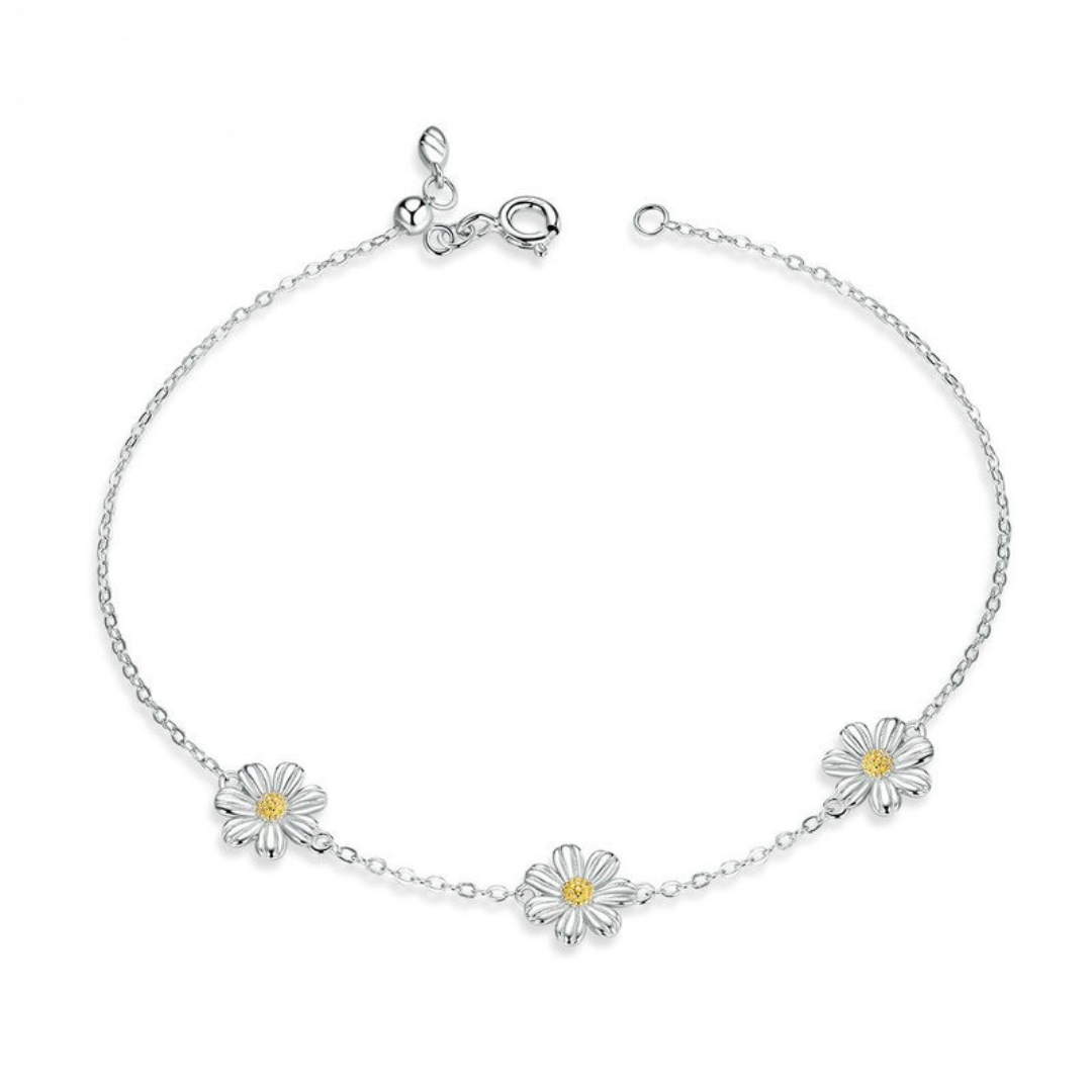 Pulseira Margaridas Prata 925