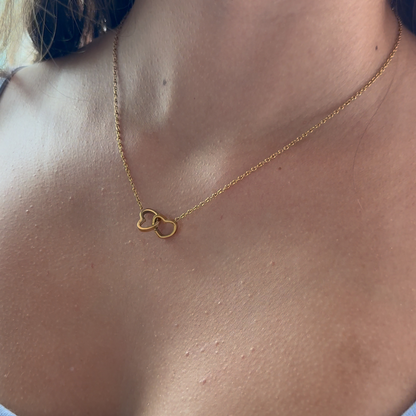 Caixa com Rosa Eterna & Colar Coração Personalizado