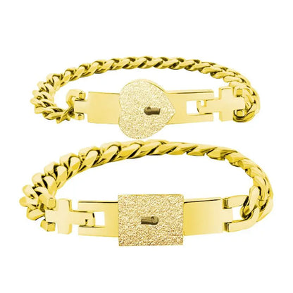 Conjunto Pulseira "Chave do Coração"