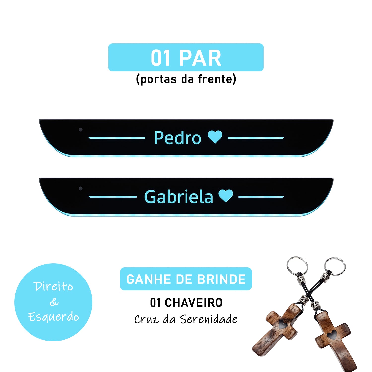 PortaLux® – Soleira com LED Personalizada