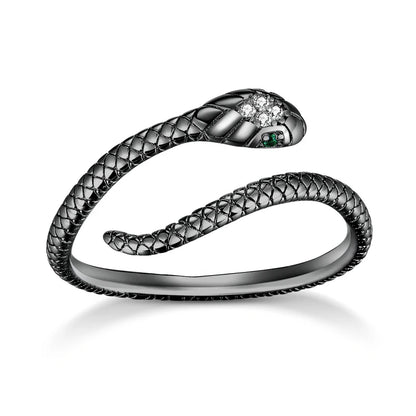Anel  Cobra Elegante Prata 925