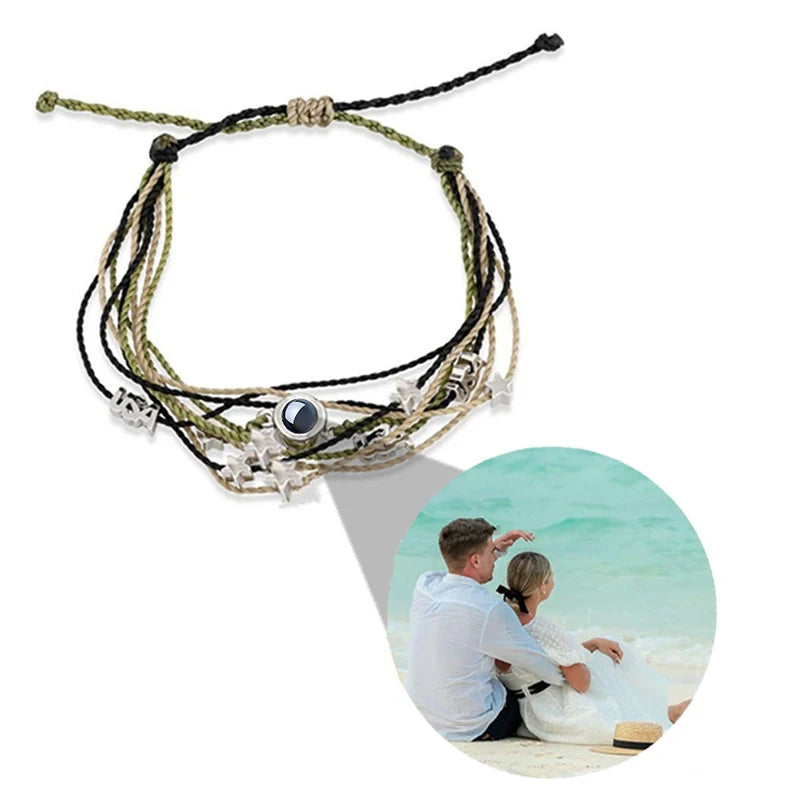 Pulseira com Foto 'Amuletos de Amor'